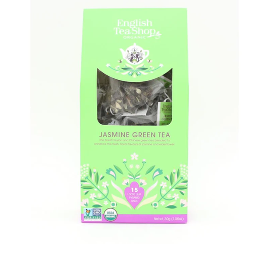 English Tea Shop Organic Jasmine Green Tea (15 Pyramids)