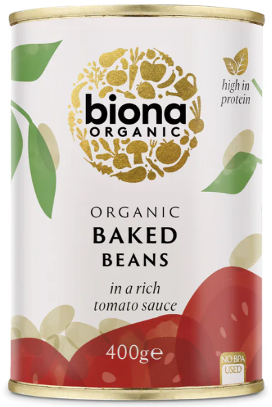 Biona Organic Baked Beans in Tomato Sauce (400g)